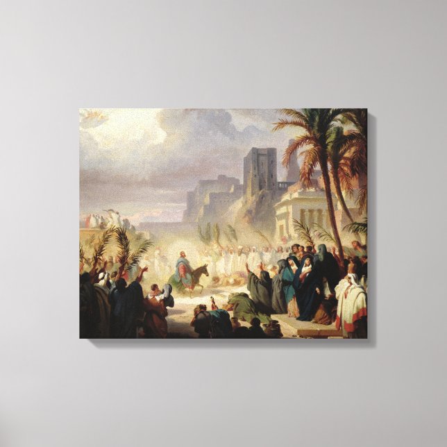 Kristus inträde i Jerusalem Canvastryck (Framsida)