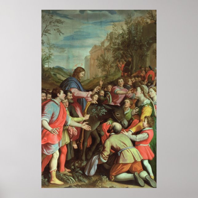 Kristus inträde i Jerusalem Poster (Framsidan)
