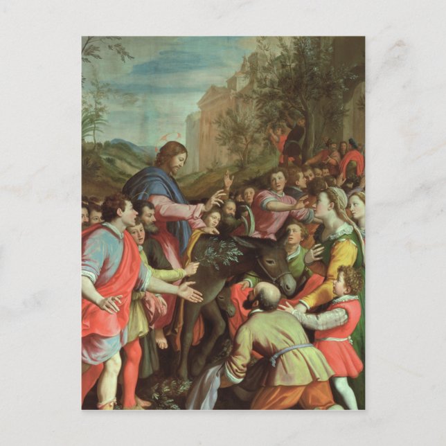 Kristus inträde i Jerusalem Vykort (Framsida)