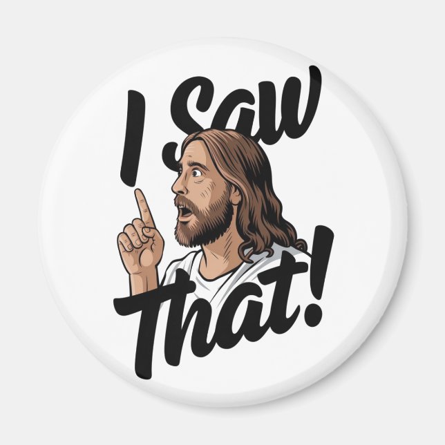 Kristus Jesus ser dig, Jesus jag såg det Magnet (Framsidan)