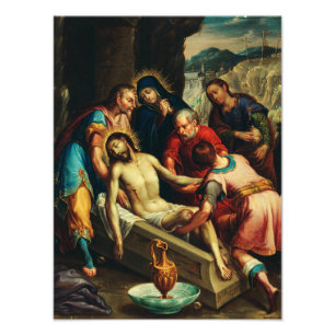 Kristus Juan Rodríguez Juarez Entombment Fototryck