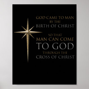 Kristus jul, stjärnornas födelse och Kor Poster