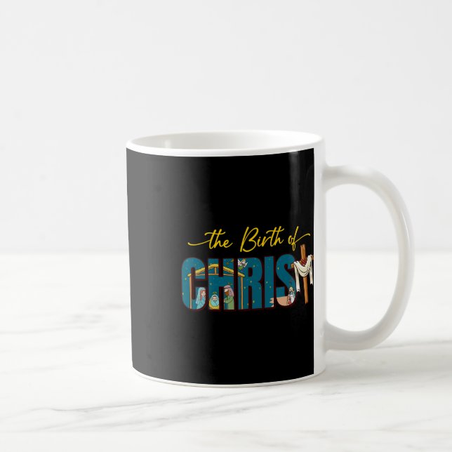 Kristus Kor Religiösa Jul Nati Kaffemugg (Höger)