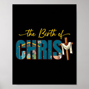 Kristus Kor Religiösa Jul Nati Poster