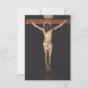 Kristus korsfäst av Diego Velazquez Tack Kort
