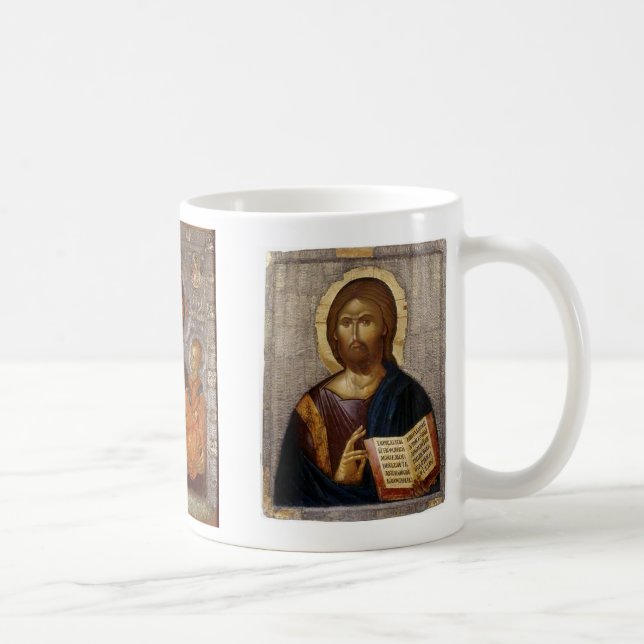 Kristus Kristus, Theotokos Kaffemugg (Höger)