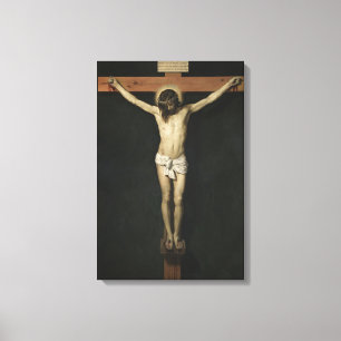 Kristus krökt på Kor (Faith) (Velazquez) Canvastryck