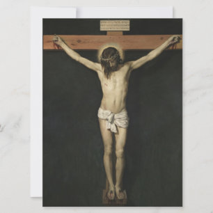 Kristus krökt på Kor (Faith) (Velazquez) Kort