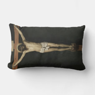 Kristus krökt på Kor (Faith) (Velazquez) Lumbarkudde