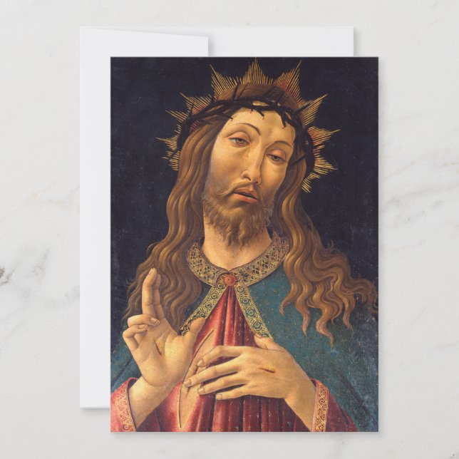 Kristus krönt med törnen av Sandro Botticelli (Framsida)