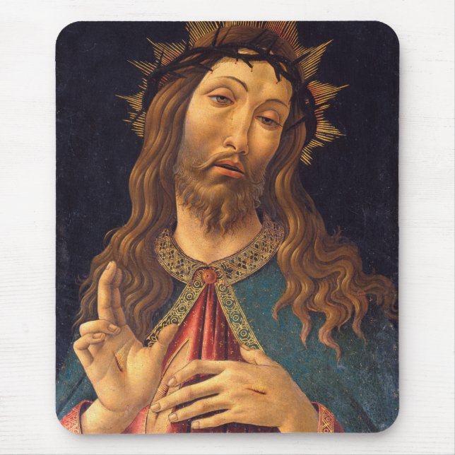 Kristus krönt med törnen av Sandro Botticelli Musmatta (Framsidan)