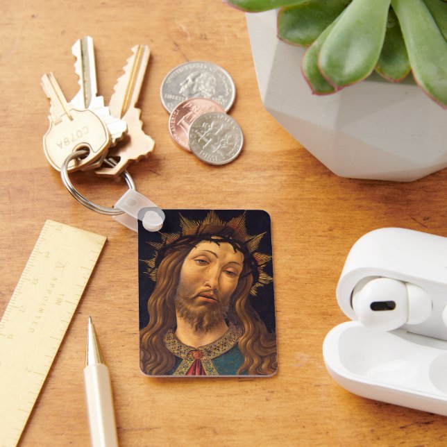 Kristus krönt med törnen av Sandro Botticelli Nyckelring (Skrivbord)