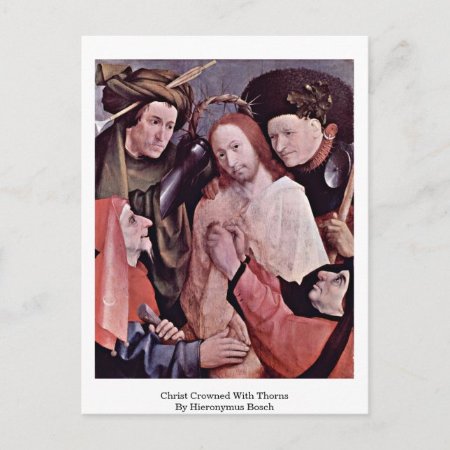 Kristus krönte med Thorns. från Hieronymus Bosch Vykort (Framsida)