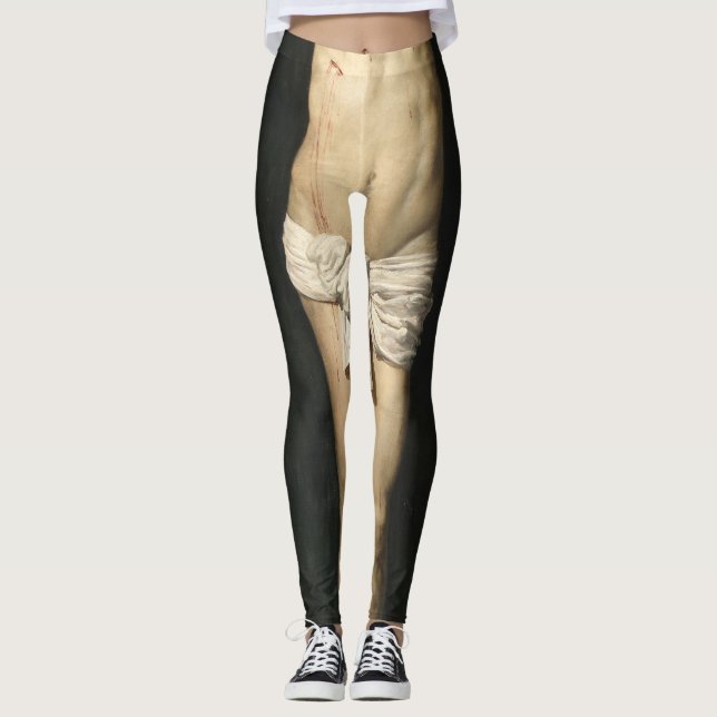 Kristus, krossad av Diego Velazquez Leggings (Framsida)