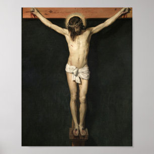 Kristus, krossad av Diego Velazquez Poster