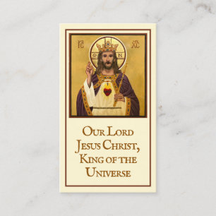 Kristus Kung Icon Prayer Card