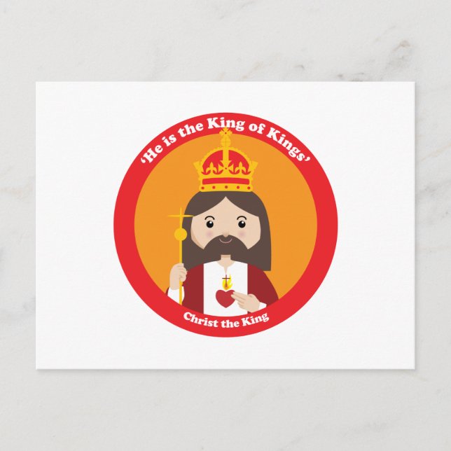 Kristus Kung Vykort (Framsida)