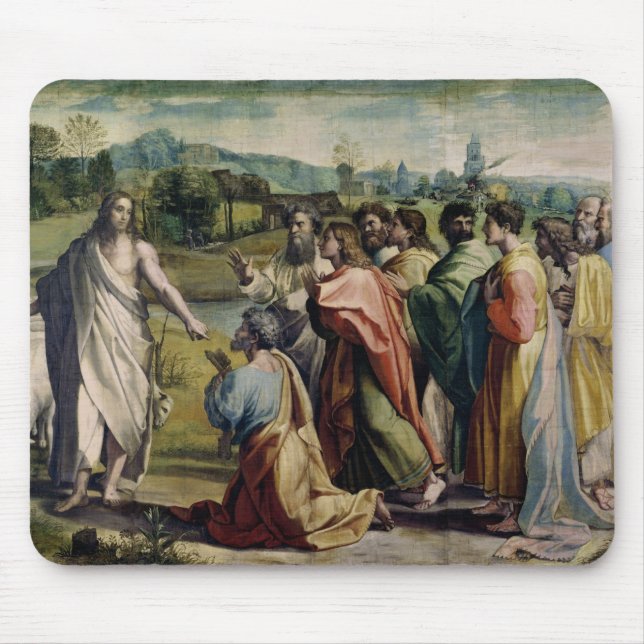 Kristus laddning till St Peter (tecknaden för Musmatta (Framsidan)