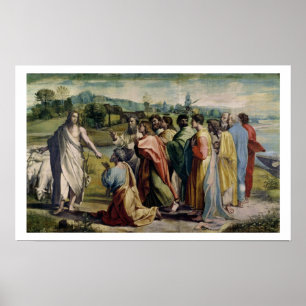 Kristus laddning till St Peter (tecknaden för Poster