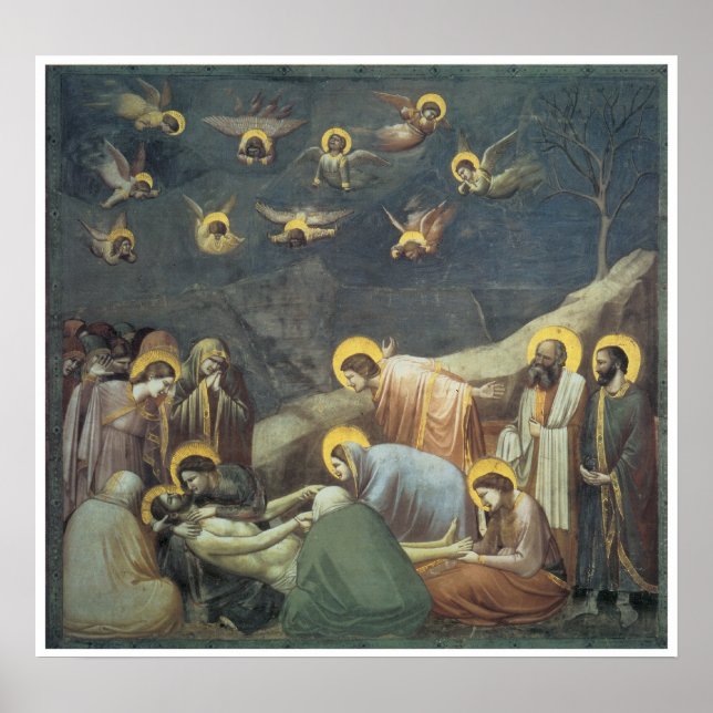Kristus Lamentation, 1305 Giotto Poster (Framsidan)