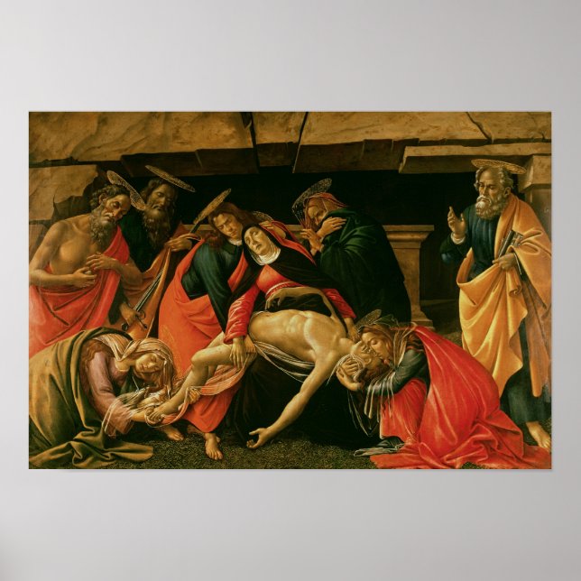 Kristus Lamentation, 1490 Poster (Framsidan)