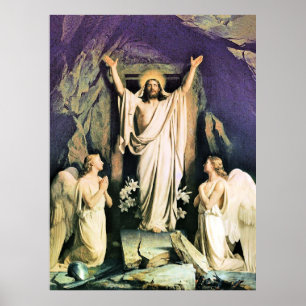 Kristus, målning av Carl Bloch.. Poster