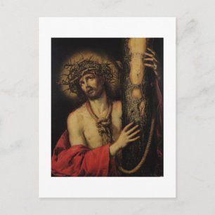 Kristus, Man of Sorrows, 1641 (olja på arbetsyta) Vykort