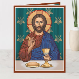 Kristus med Chalice Kort
