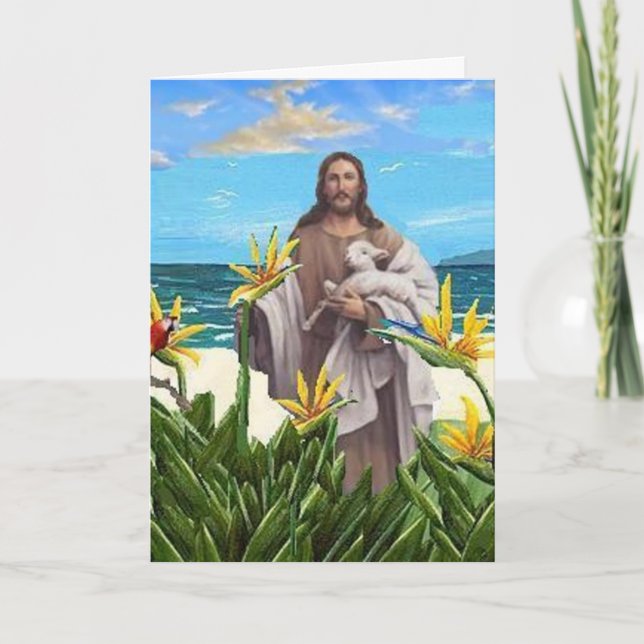 Kristus med födelse av paradise kort (Framsida)