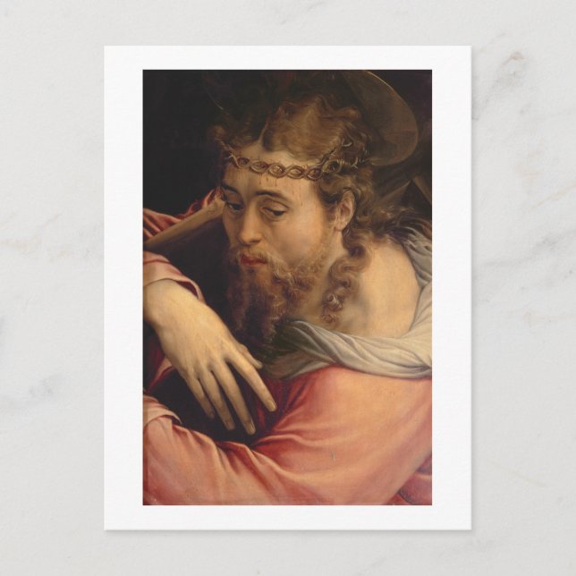 Kristus med Kor, 1540-45 (olja på panelen) Vykort (Framsida)