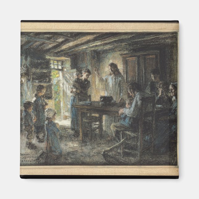 Kristus med Meek, 1903-04 Magnet (Framsidan)