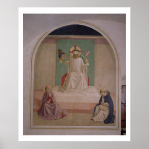 Kristus mocking med Virgin och St. Domi Poster