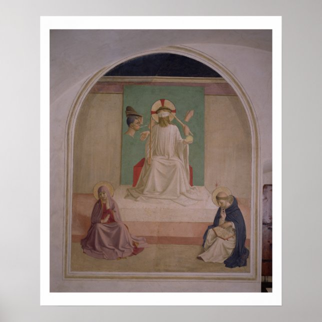 Kristus mocking med Virgin och St. Domi Poster (Framsidan)