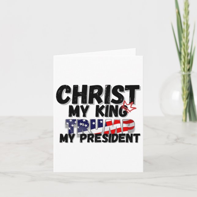 Kristus My Kung Trump Min president Kort (Framsida)