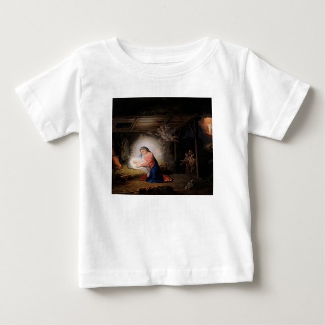 Kristus Nativitet (av Vladimir Borovikovskij) T Shirt (Framsida)