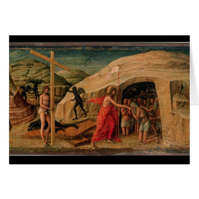 Kristus nedstigning in i Limbo Hälsningskort (Framsidan Horizontal)