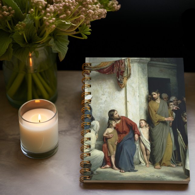 Kristus och Barnen av Carl Bloch, Religiösa Anteckningsbok (Skapare uppladdad)