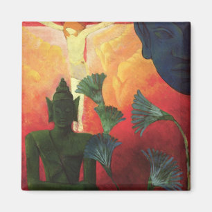 Kristus och Buddha, c.1890-1892 Magnet