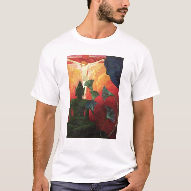 Kristus och Buddha, c.1890-1892 T-shirt (Framsida)