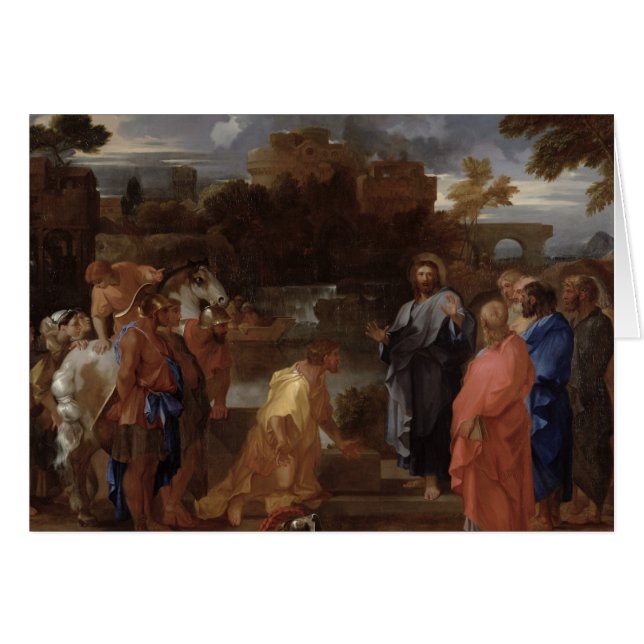 Kristus och centurionen hälsningskort (Framsidan Horizontal)