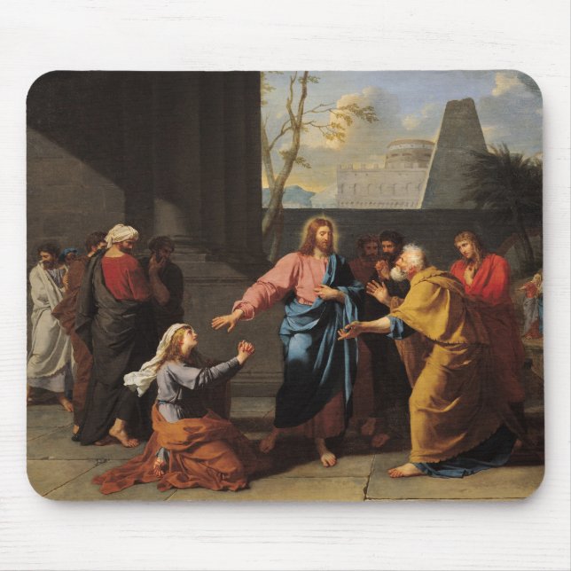 Kristus och den Canaanite kvinnan, 1783-84 Musmatta (Framsidan)