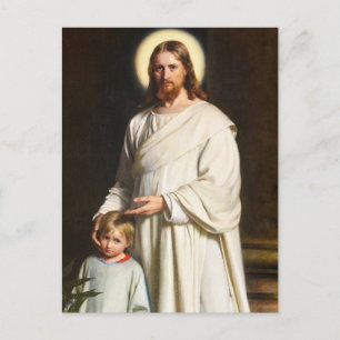 Kristus och det unga barnet av Carl Heinrich Bloch Inbjudan Vykort