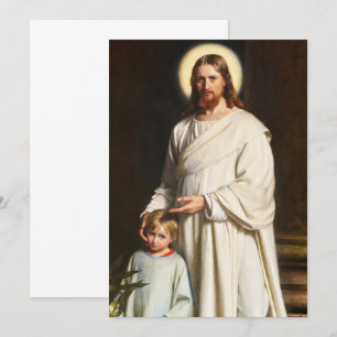 Kristus och det unga barnet av Carl Heinrich Bloch Inbjudningar