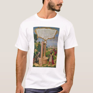 Kristus och kvinnan från Samaria på Jacob brunn T-shirt