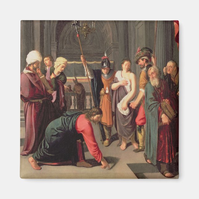 Kristus och kvinnan som tagits i äktenskapet magnet (Framsidan)