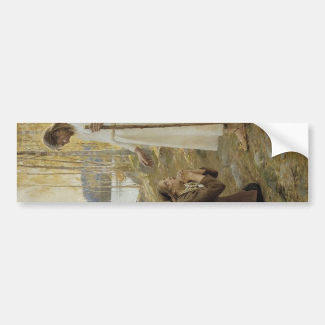 Kristus och Mary Magdalene på finska landsbygden Bildekal (Framsidan)