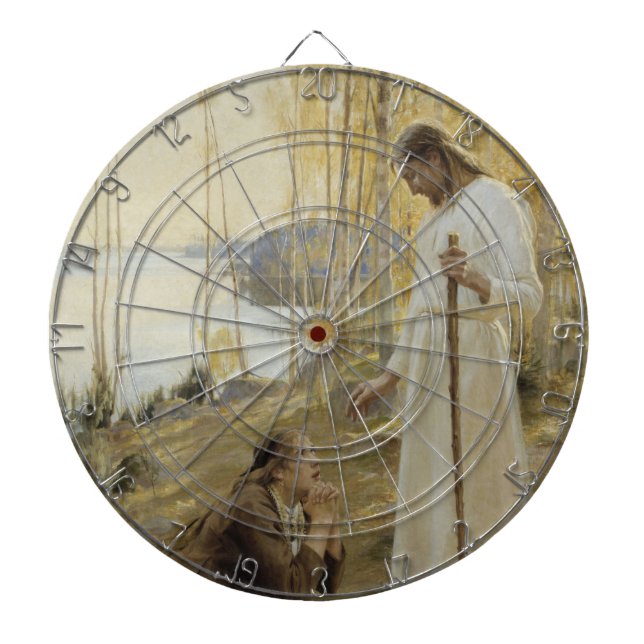 Kristus och Mary Magdalene på finska landsbygden Darttavla (Framsidan)