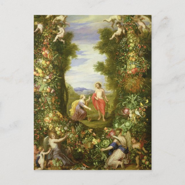 Kristus och Mary Magdalene Vykort (Framsida)