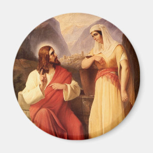 Kristus och samariern av Christian Schleisner Magnet