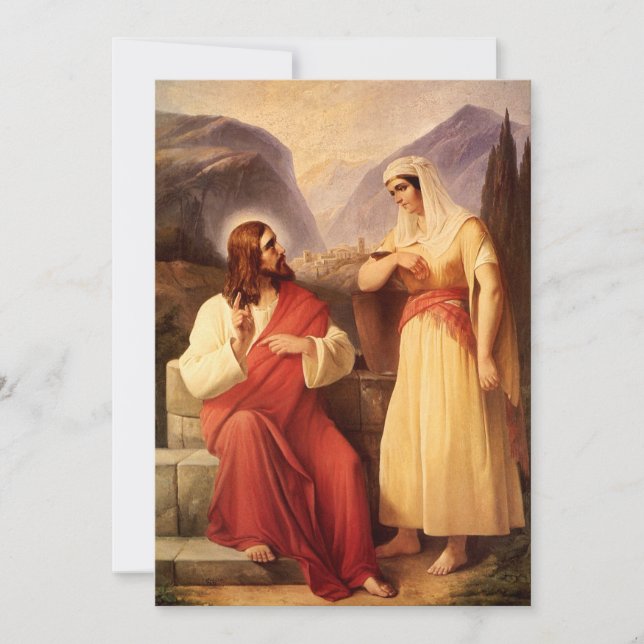 Kristus och Samaritan av Christian Schleisner (Framsida)